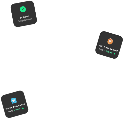 black images with crypto currencies close trade